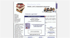 Desktop Screenshot of diszlexia.info